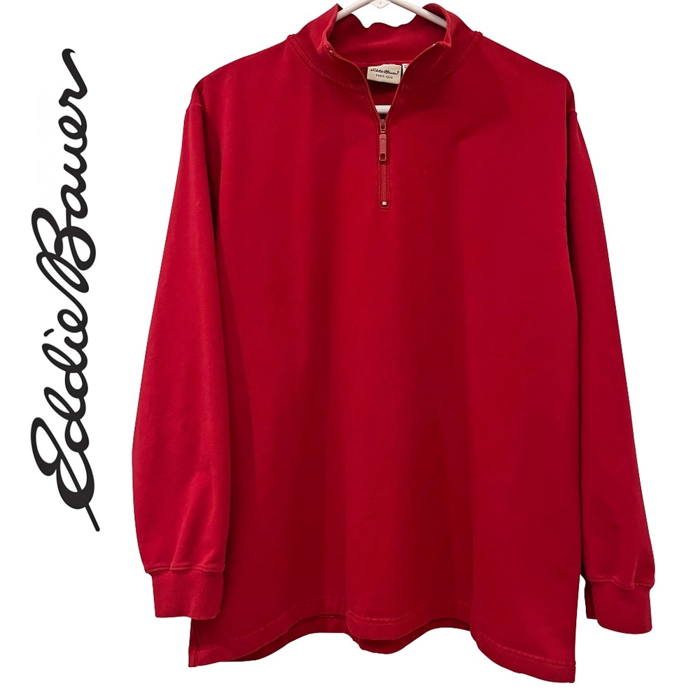 Eddie Bauer 1/4 zip stretch-knit pullover, women's XL